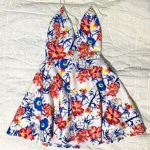 Revamped Colourful Floral Dress Small🌺